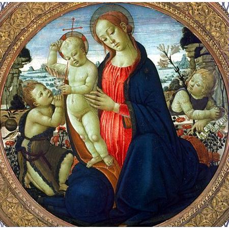 JACOPO del SELLAIO Madonna and Child with Infant, St. John the Baptist and Attending Angel oil painting picture